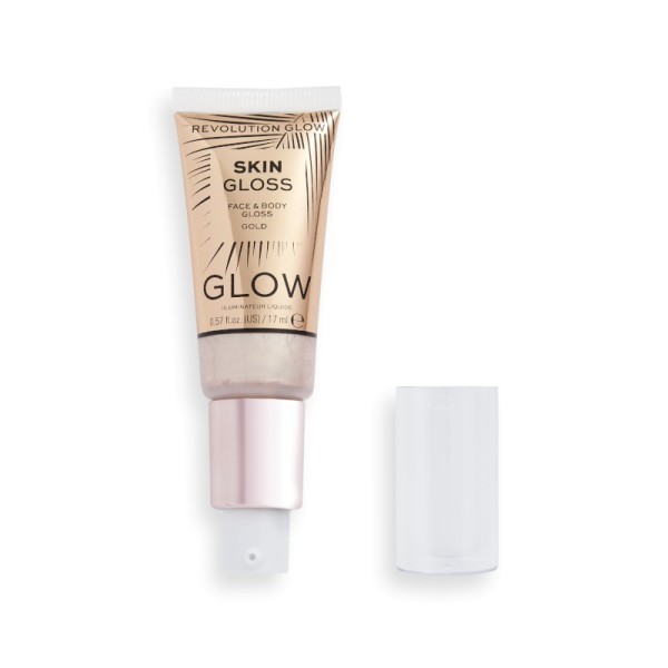 Revolution - Highlighter - Glow Skin Gloss - Face & Body Gloss Illuminator - Gold