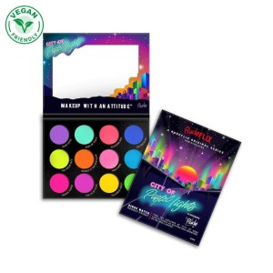 RUDE Cosmetics - Palette di ombretti - City of Pastel Lights 12 Pastel Pigment & Eyeshadow Palette