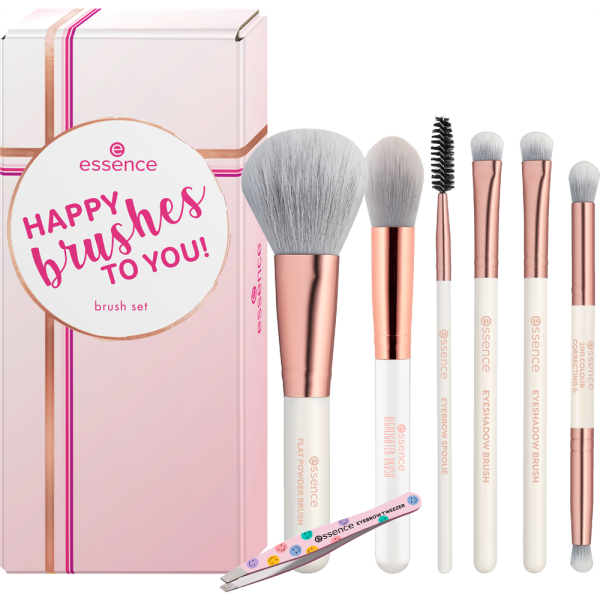essence - Set di pennelli cosmetici - Happy brushes to you! brush set