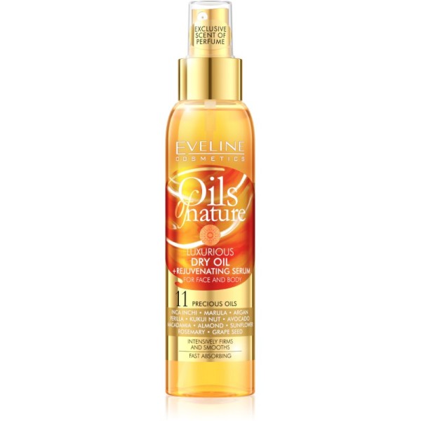 Eveline Cosmetics - Gesichts und Körperöl - Oils Of Nature Dry Oil Rejuvenating Serum - Orange