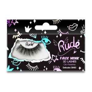 RUDE Cosmetics - 3D Wimpern - Essential Faux Mink 3D Lashes - Delicate