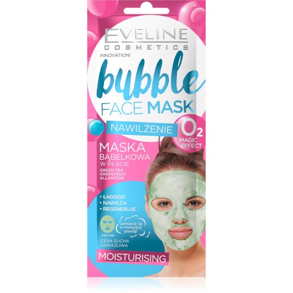 Eveline Cosmetics - Bubble Face Sheet Mask Moisturising