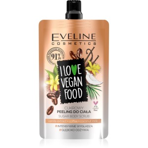 Eveline Cosmetics - Körperpeeling - I Love Vegan Food Vanilla Latte Body Scrub