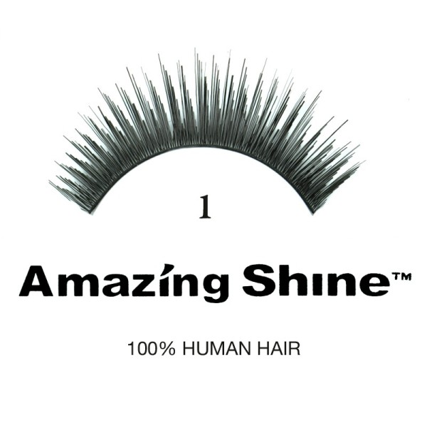 Amazing Shine - False Eyelashes - Human Hair - Nr. 01