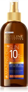 Eveline Cosmetics - Bräunungsöl - Amazing Oils Sun Care Oil With Tan Accelerator Spf10