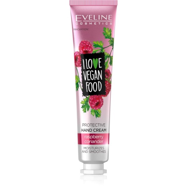 Eveline Cosmetics - I Love Vegan Food Protective Hand Cream Raspberry&Coriander; 50Ml