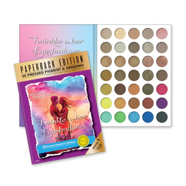 RUDE Cosmetics - Palette di ombretti - Twinkle In Her Eyeshadows Palette - Paperback Edition