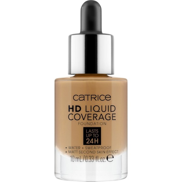 Catrice - Foundation - online exclusives - Mini HD Liquid Coverage Foundation - 070 Toffee Beige