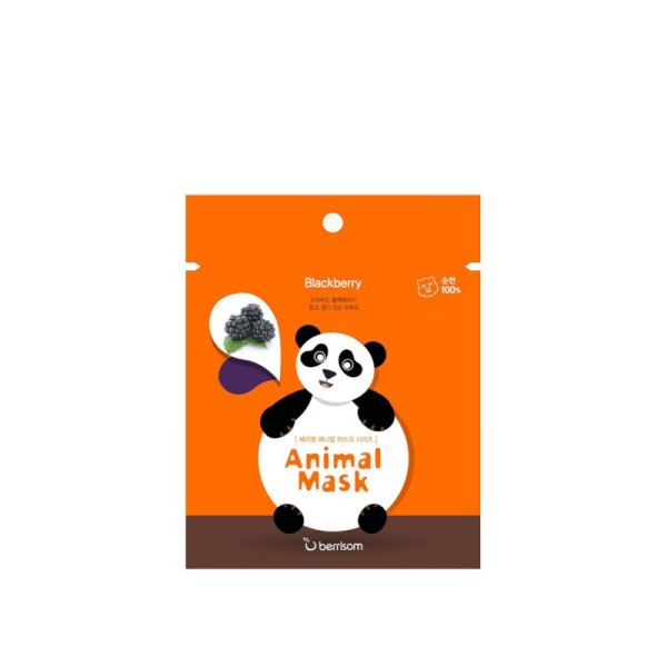 Berrisom - Gesichtsmaske - Animal Mask Series - Panda/Blackberry