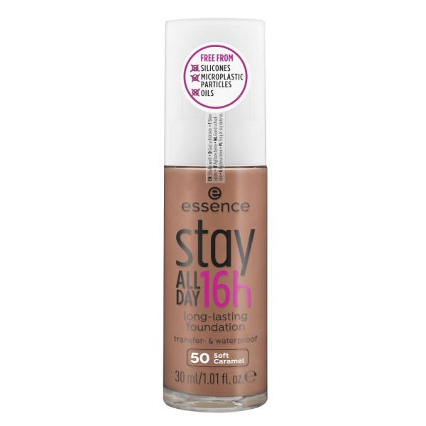 essence - stay ALL DAY 16h long-lasting Foundation - 50 Soft Caramel