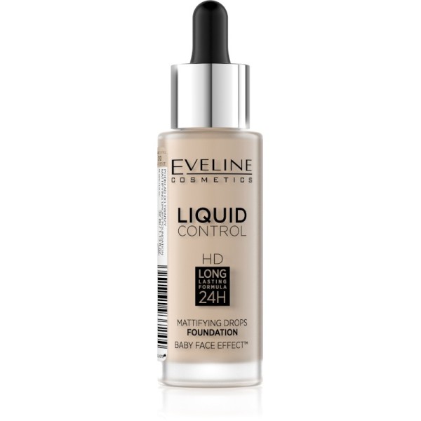 Eveline Cosmetics - Foundation - Liquid Control Foundation With Dropper - 010 Light Beige