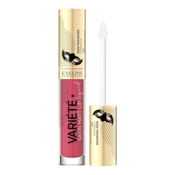 Eveline Cosmetics - Flüssiger Lippenstift - Variete Satin Mat Lip Liquid - 06 - Strawberry Cocktail