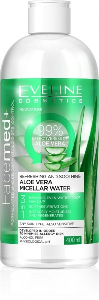 Eveline Cosmetics - Mizellenwasser - Facemed+ Aloe Vera Mizellenwasser