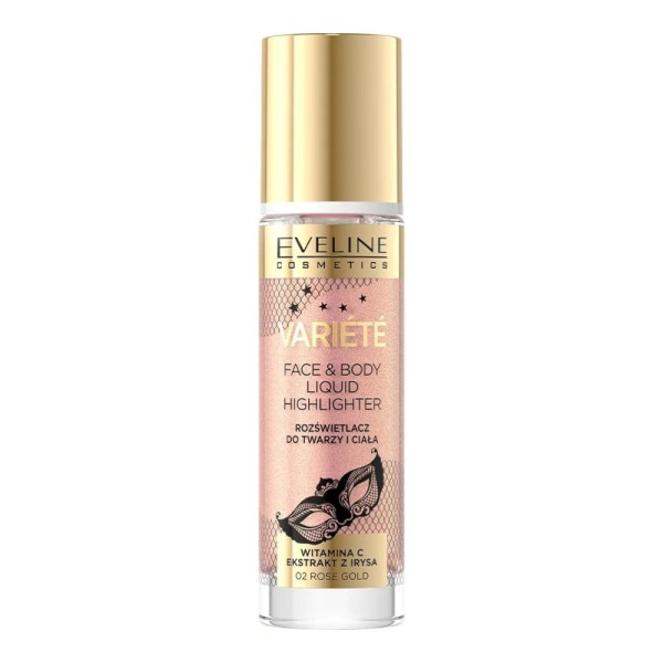 Eveline Cosmetics - Flüssiger Highlighter - Variété Liquid Highlighter - 02 Rose Gold
