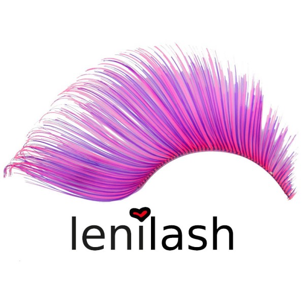 lenilash - False Eyelashes - Nr. 204 Pink/Purple