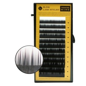 Blink - False Eyelashes - Mixed Mink-Lash - B-Curl - Diameter 0,25mm - Length 7mm- 14mm