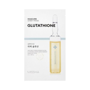 MISSHA - Gesichtsmaske - Mascure Whitening Solution Sheet Mask - Glutathione