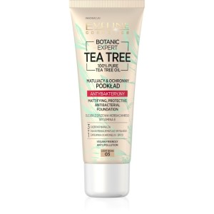 Eveline Cosmetics - Botanic Expert Tea Tree Antibacterial Foundation SPF10 - 03 Light Beige