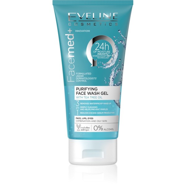 Eveline Cosmetics - Facemed+ Purifying Face Wash Gel - Tea Tree Oil