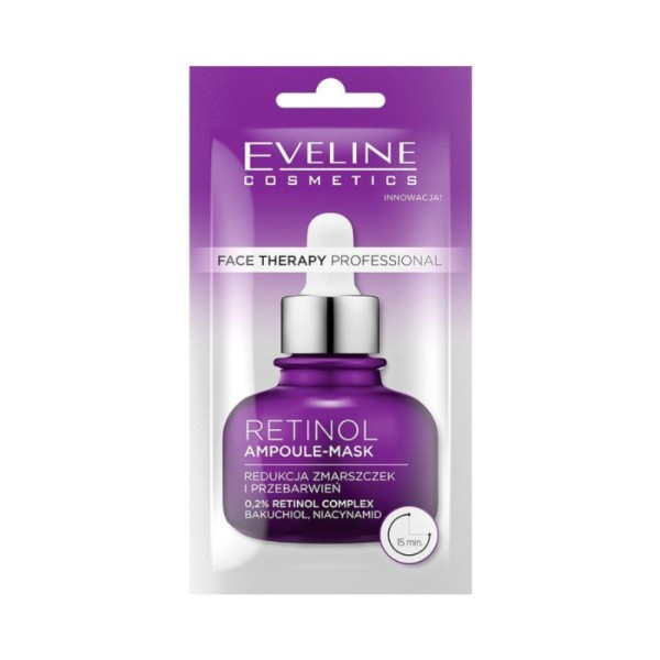 Eveline - Gesichtsmaske - Face Therapy Professional Retinol Ampule-Mask 8Ml