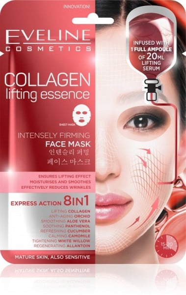 Eveline Cosmetics - Gesichtsmaske - Straffende Tuchmaske mit Kollagen