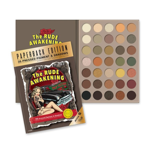RUDE Cosmetics - Lidschattenpalette - The Rude Awakening Palette - Paperback Edition