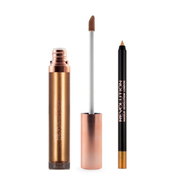 Makeup Revolution - Flüssiger Lippenstift - Retro Luxe Kits Metallic - Empress