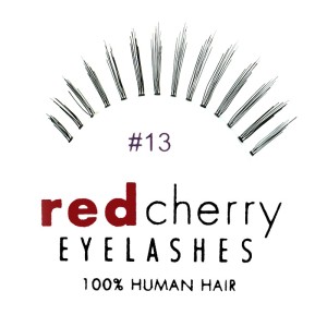 Red Cherry - False Eyelashes No. 13 Bones - Human Hair