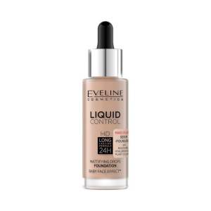 Eveline Cosmetics - Foundation - Liquid Control Foundation with Dropper - 025 Light Rose - 32ml