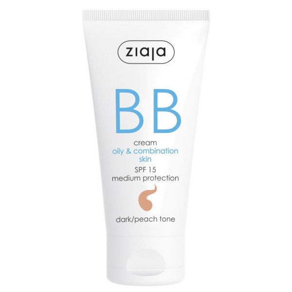 Ziaja - BB Cream - Oily and Combination Skin - Dark/Peach Tone SPF15