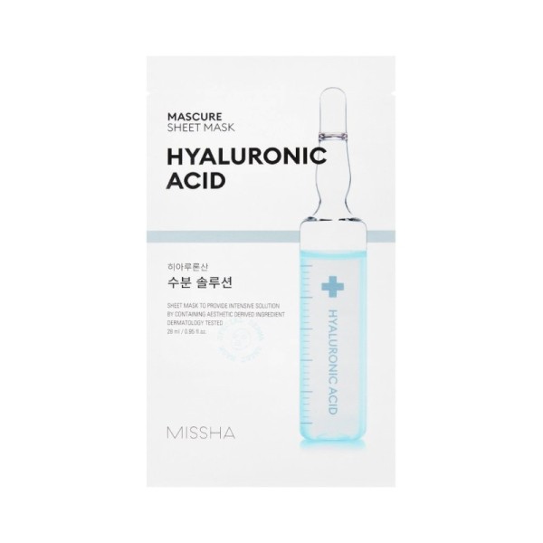 MISSHA - Maschera di cura - Mascure Hydra Solution Sheet Mask - Hyaluronic Acid