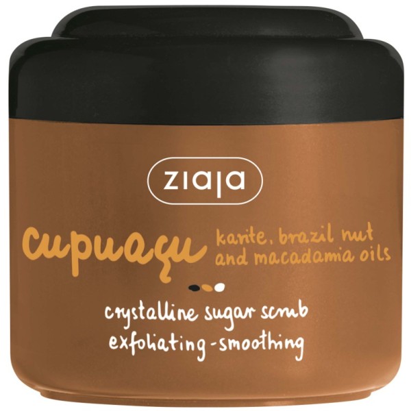 Ziaja - Körperpeeling - Cupuacu Kristallines Zuckerpeeling - Sheanuss-, Paranuss- und Macadamia-Öl