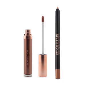 Makeup Revolution - Flüssiger Lippenstift - Retro Luxe - Metallic Lip Kit - We Rule