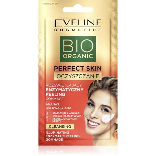 Eveline Cosmetics - Gesichtsmaske - Bio Organic - Perfect Skin Cleansing Illuminating Enzymatic Peel