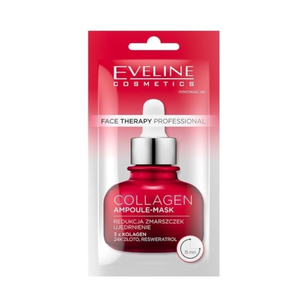 Eveline - Gesichtsmaske - Face Therapy Professional Collagen Ampoule-Mask  8Ml