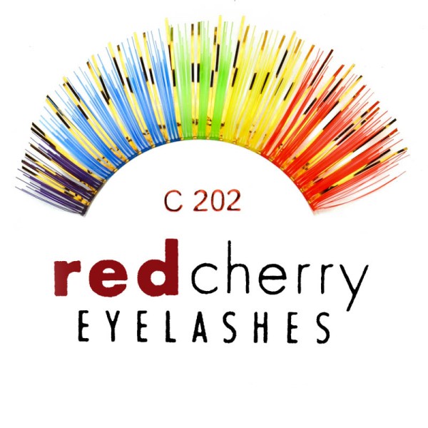 Red Cherry - Falsche Bunte Wimpern Nr. C202