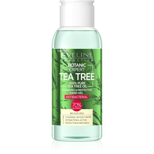 Eveline Cosmetics - Botanic Expert Tea Tree - Antibacterial Cleansing and Protective Hand Gel 100ml