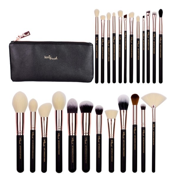 lenibrush - Kosmetikpinselset - Full Collection Set - Matte Black Edition