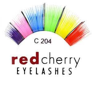 Red Cherry - False Eyelashes - Nr. C204 Multicolored