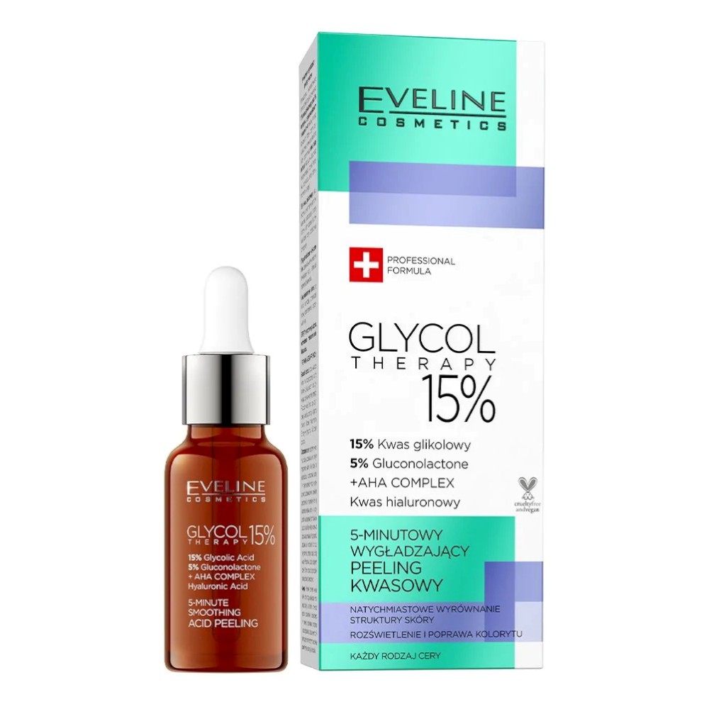 Eveline Cosmetics - Gesichtspeeling - Glycol Therapy 15% - Acid Peeling |  Cleanser & Exfoliator | Face Care | Care