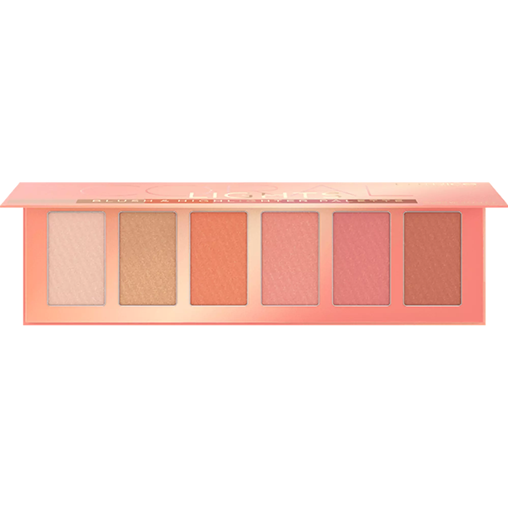 Catrice - Rouge & Highlighter Palette - Coral Lights Blush & Highlighter  Palette 010 Soft Coral | Blush | Face