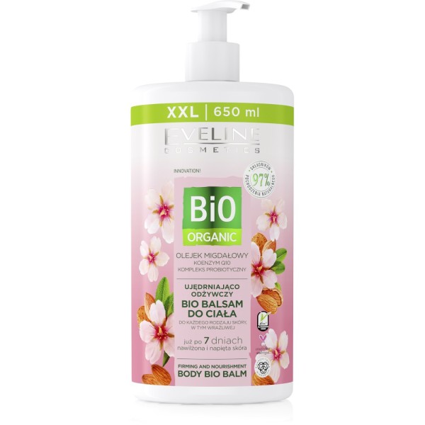 Eveline Cosmetics - Bodylotion - Bio Organic Firming And Nourishment Body Bio Balm- Almond Oil