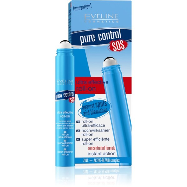 Eveline Cosmetics - Pure Control SOS Ultra Effective Roll-On Against Spots & Blemishes