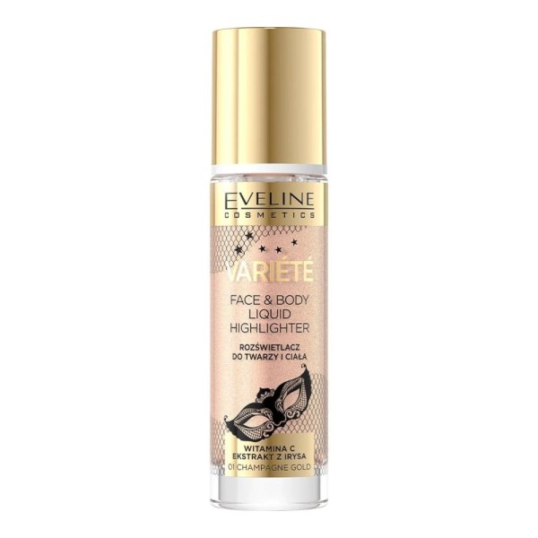 Eveline Cosmetics - Flüssiger Highlighter - Variete Liquid Highlighter - 01 Champagne Gold