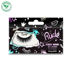 RUDE Cosmetics - Falsche Wimpern - Essential Faux Mink 3D Lashes - Bossy