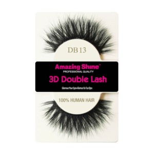 Amazing Shine - False Eyelashes - 3D Double Lash DB13 - Human Hair