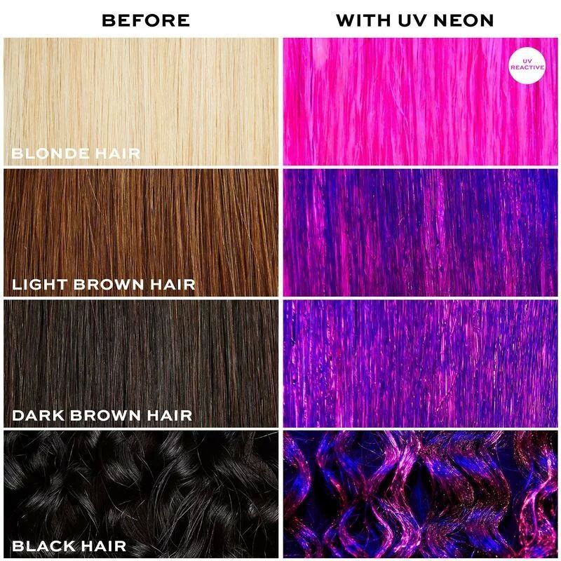 Haarfarbe Uv Neon Pink Hair Make Up