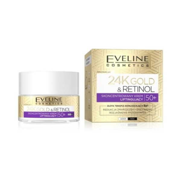 Eveline Cosmetics - Gesichtscreme - 24K Gold & Retinol - Lifting Cream 50+
