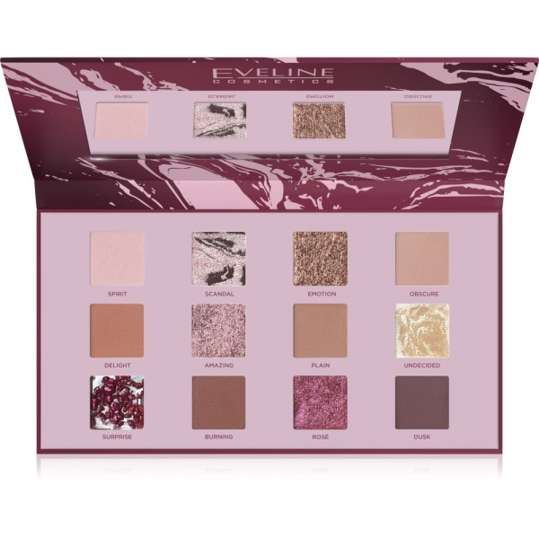 Eveline Cosmetics - Palette di ombretti - Eyeshadow Palette 12 Colors - Shocking Nudes