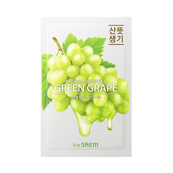 the SAEM - Gesichtsmaske - Natural Green Grape Mask Sheet 21ml